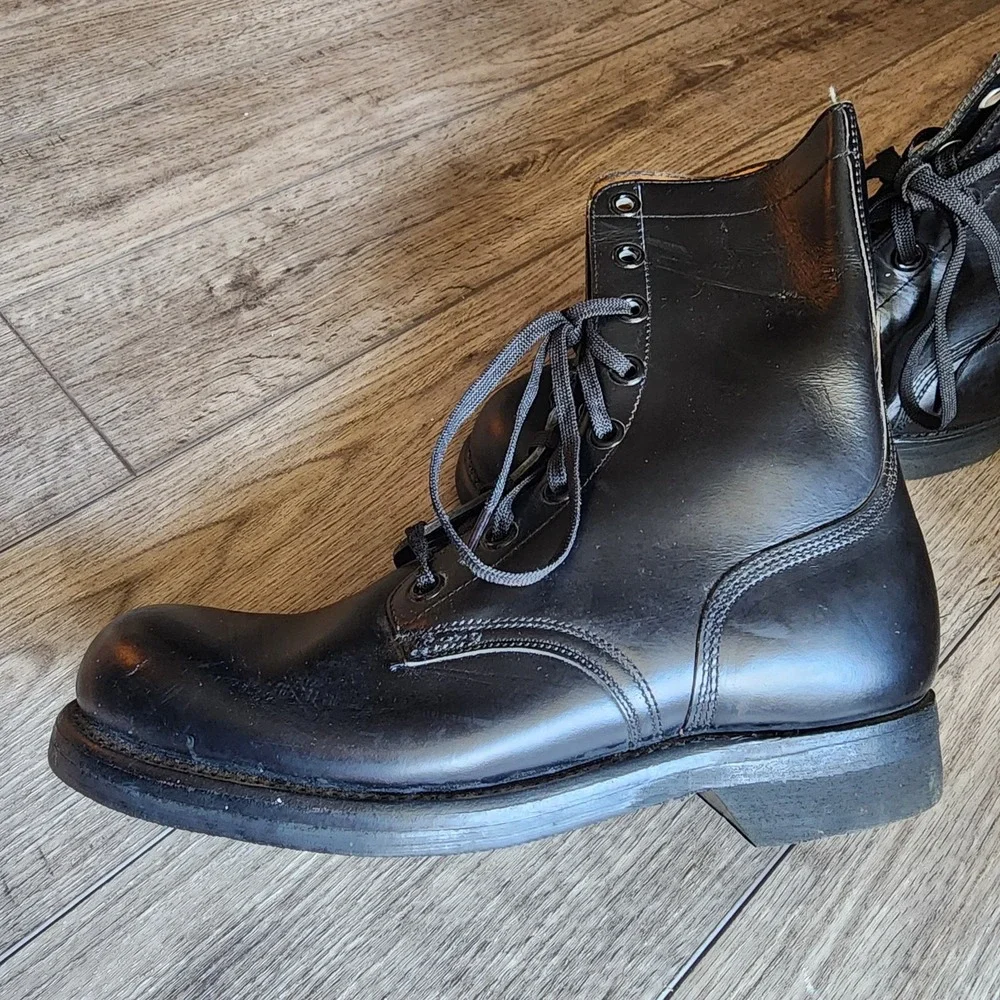 Vintage 1965 Military Paratrooper Boots Size 7.0W - Slipknot BF Goodrich USA